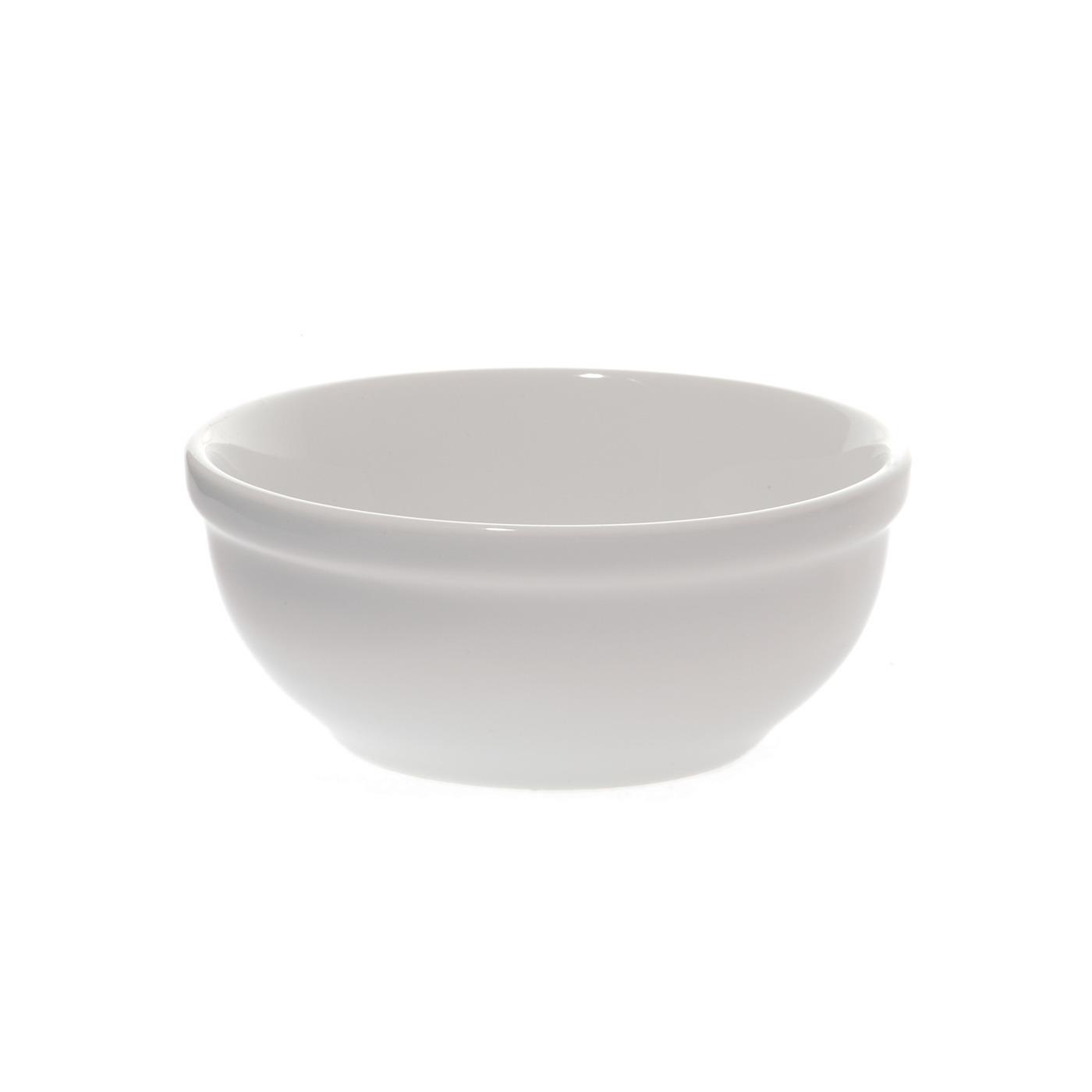 White Ceramic Round Chili Bowl