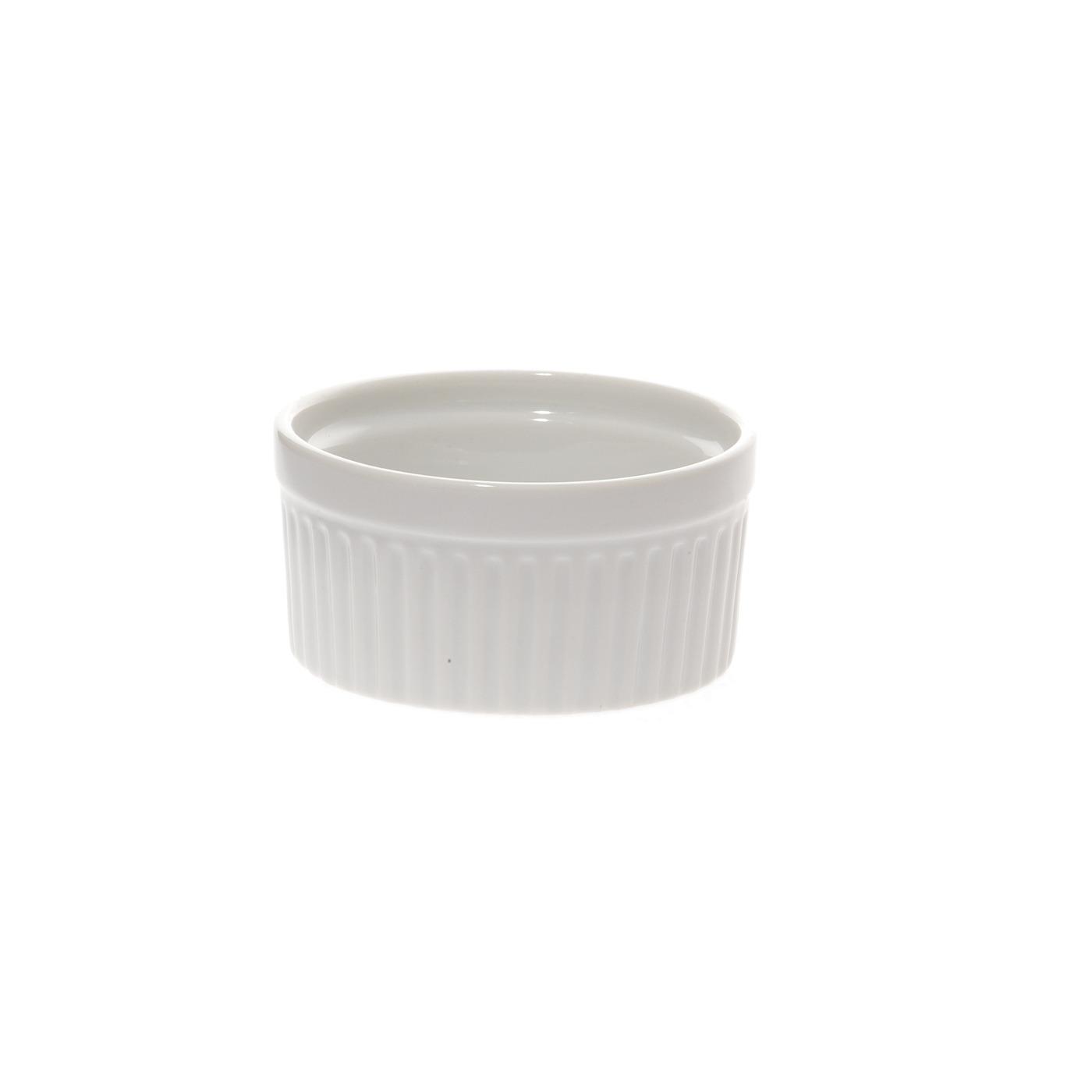 White Ceramic Ramekin - 4"