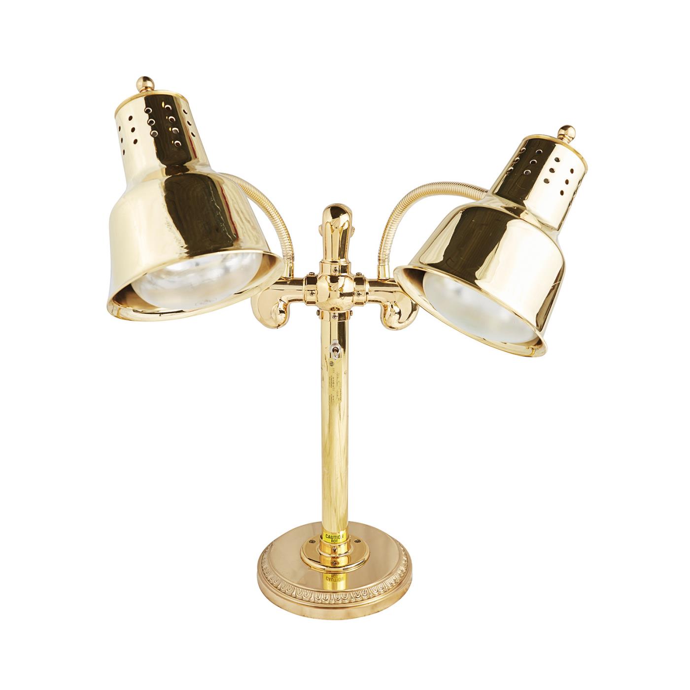 Heat Lamp - Brass Double Lamp