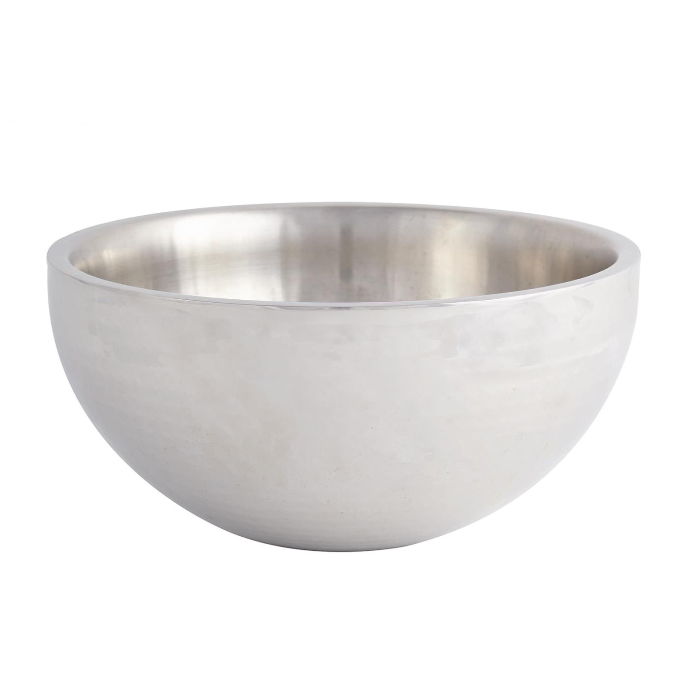Hammered Round Double Wall Bowl - 12"