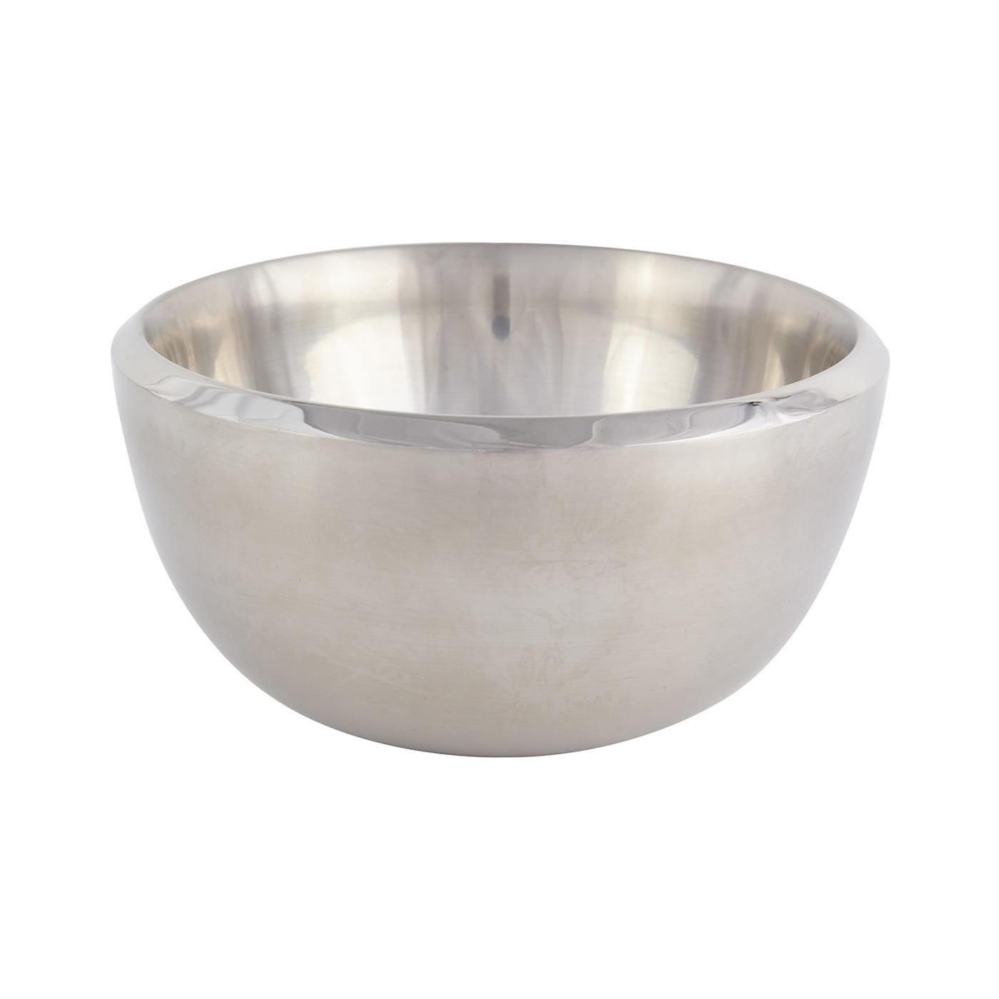 Stainless Steel Round Double Wall Bowl - 10"