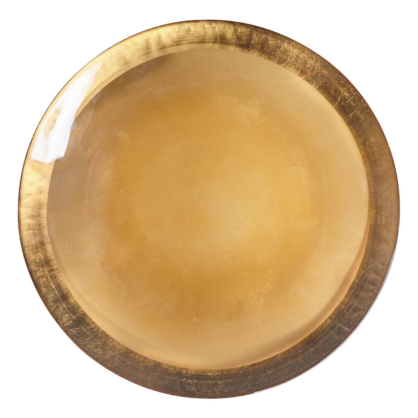 Gold Luster Glass Charger - 13"