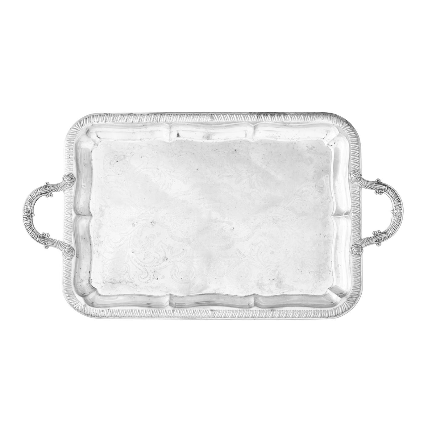 Silver Oblong Tray 18