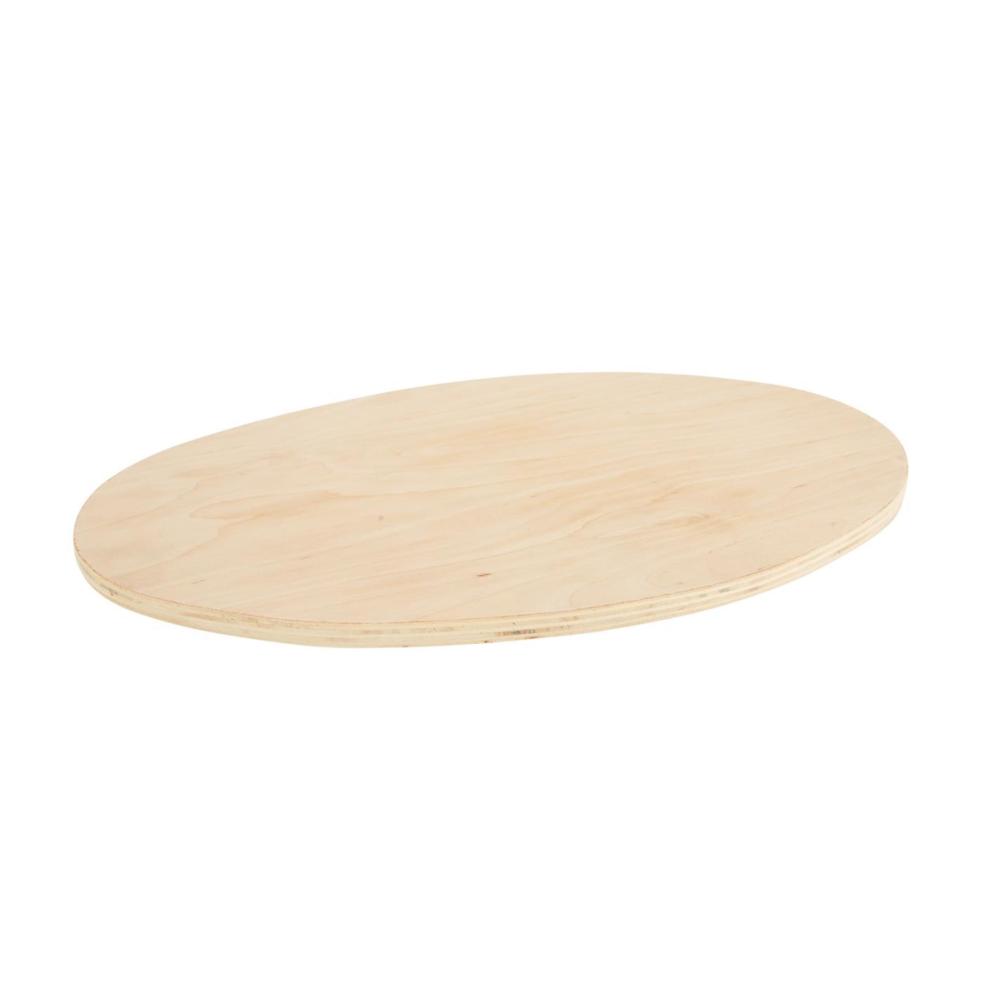 Wood Cutting Board For Silver Oval Tray