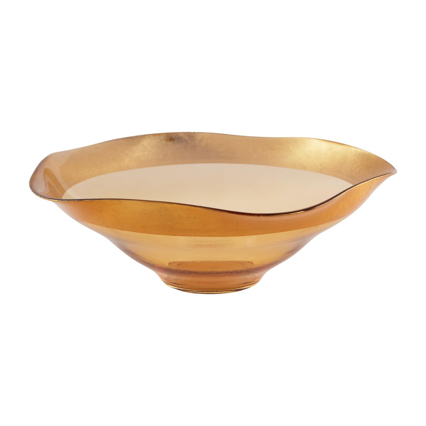 Gold Luster Bowl - 13.75"