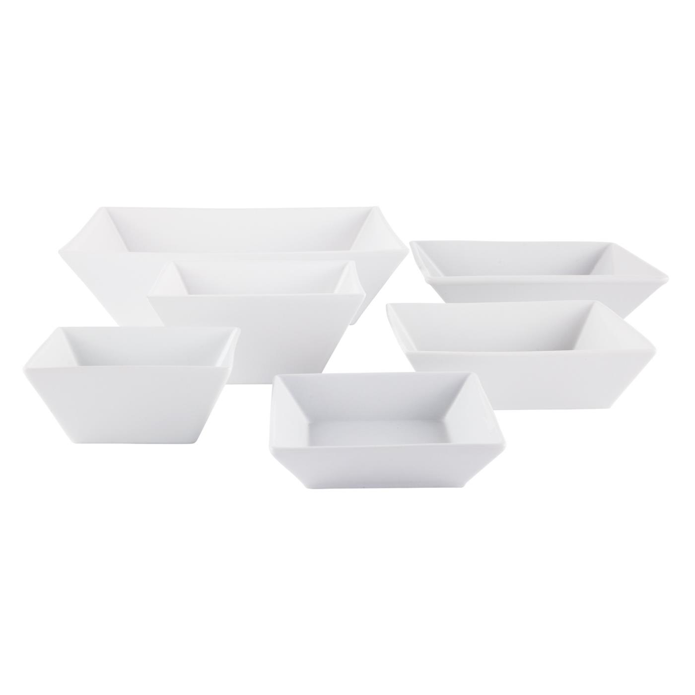 White Ceramic Square Bowl