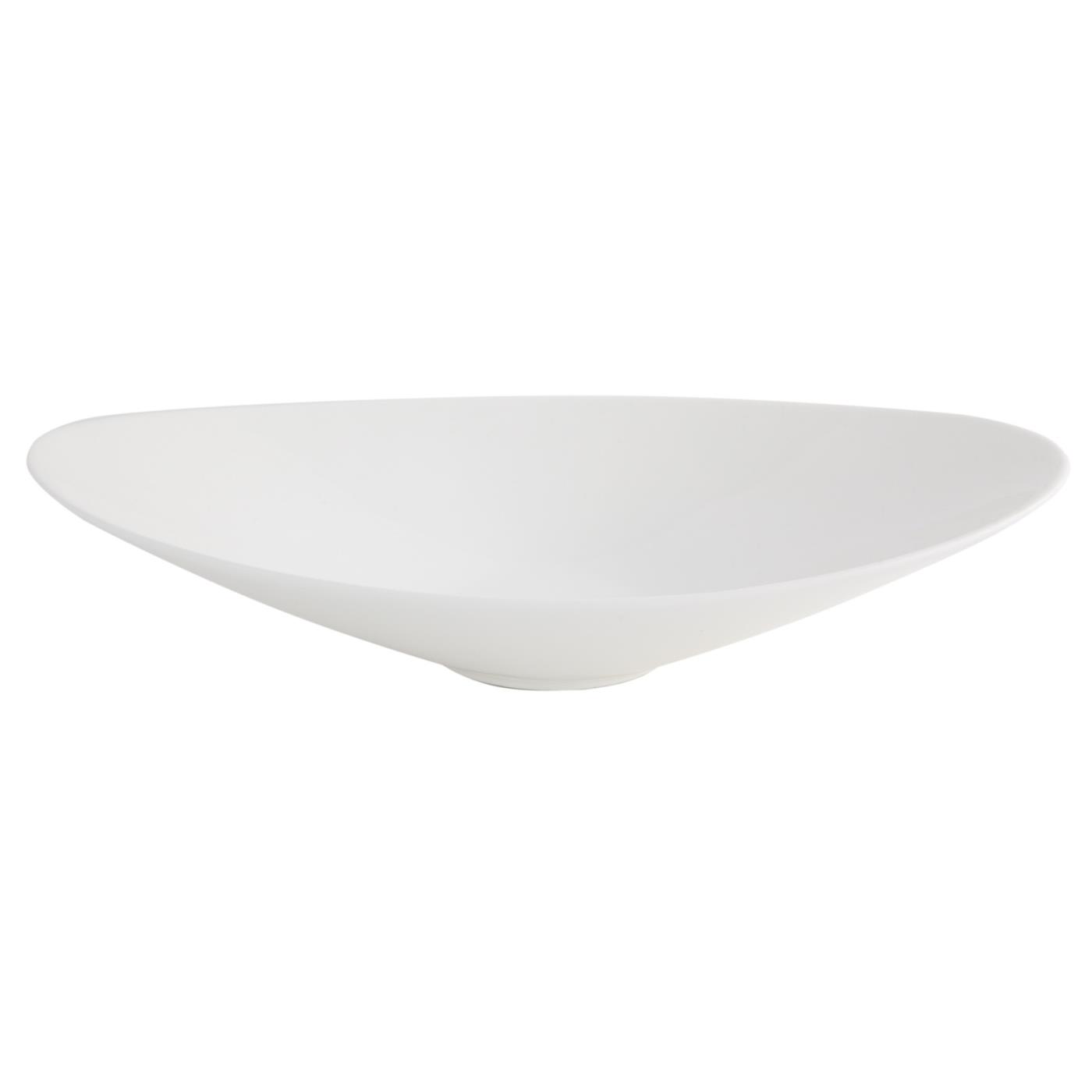 White Coupe Oval Bowl