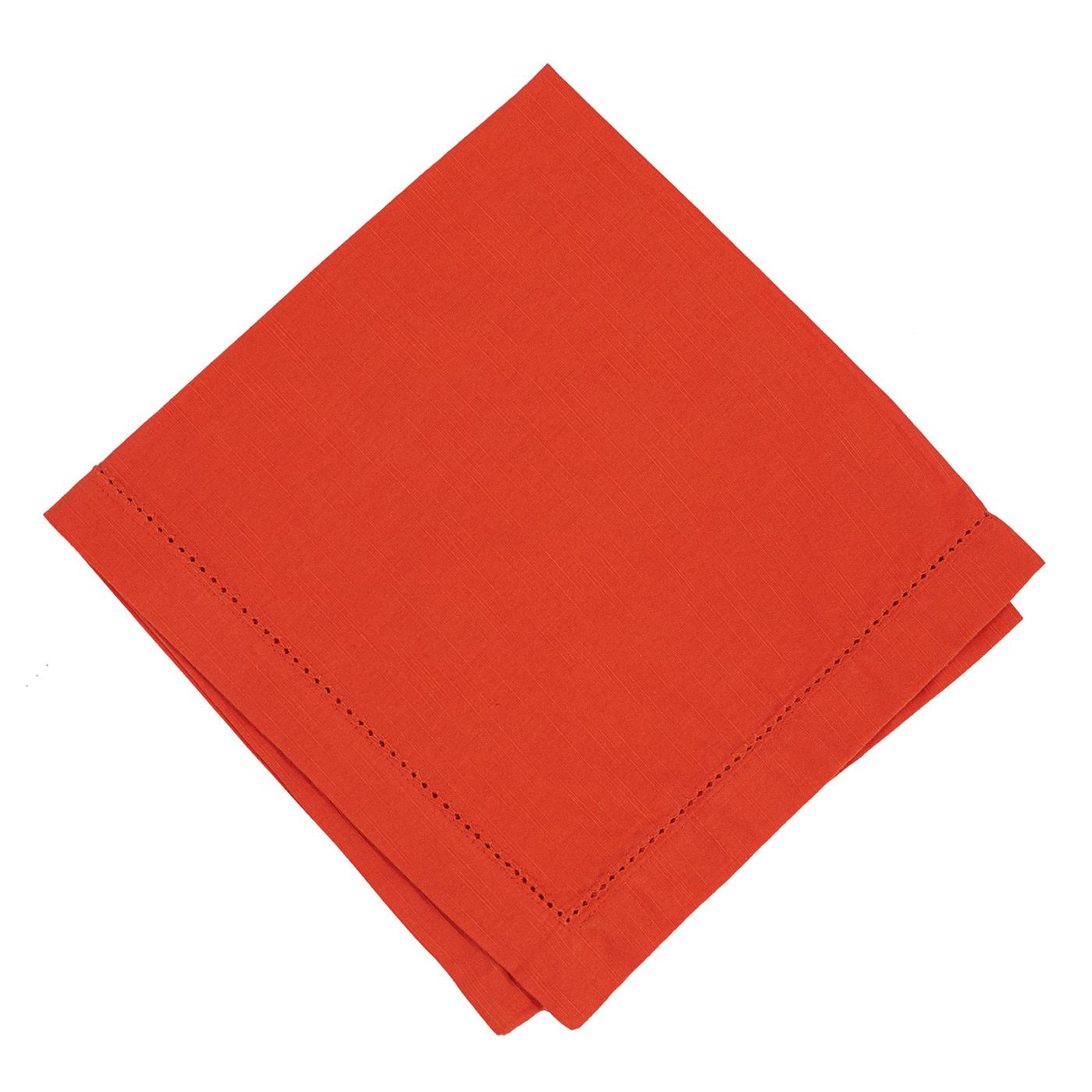 Paprika - Linen - Hemstitched
