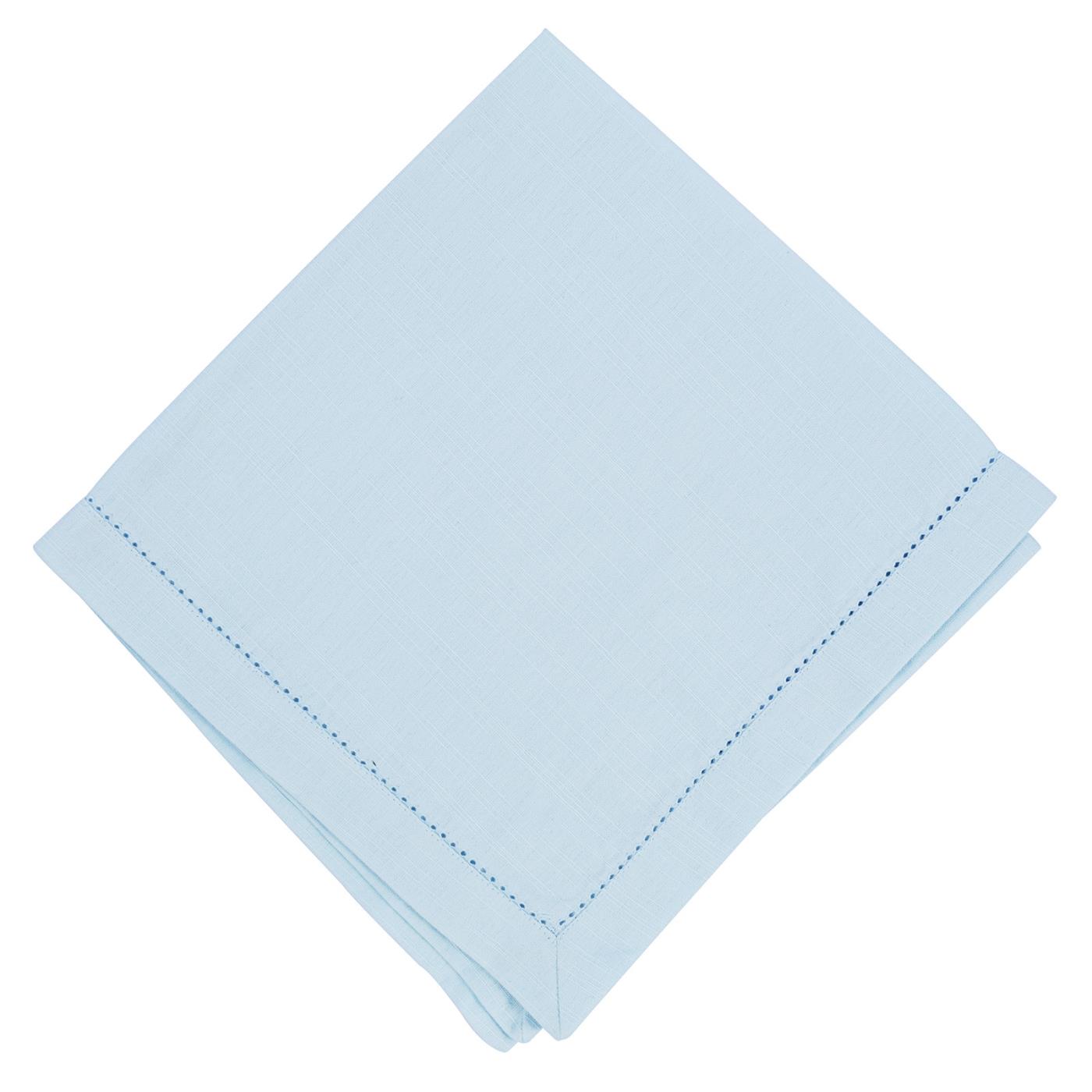 Sky - Linen - Hemstitched