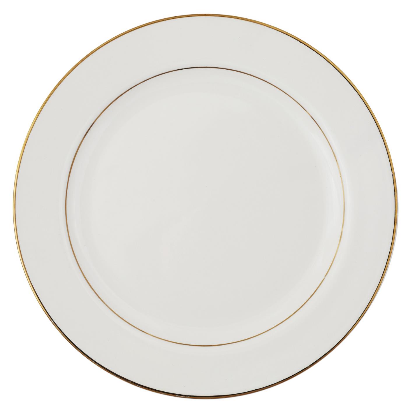 Ecru Gold Rim Collection -  Charger/Chop Plate 12"
