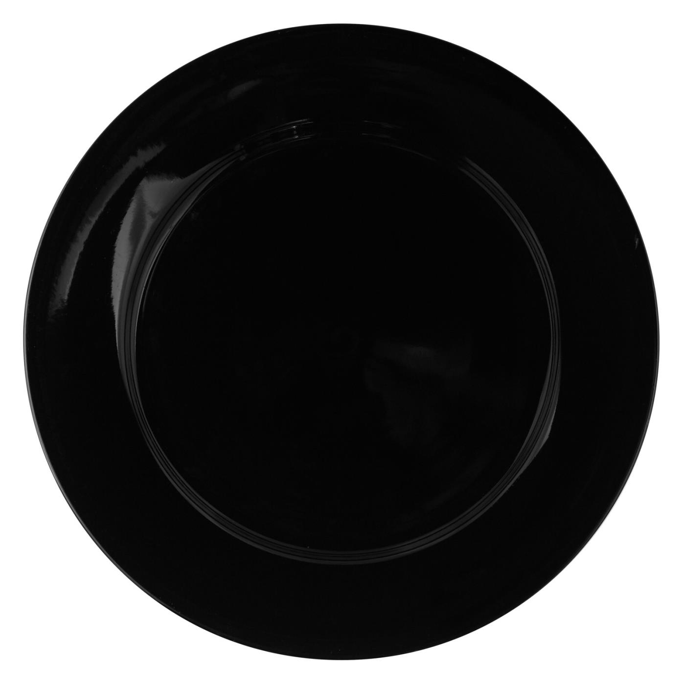Black Rim Dinner Plate 10.75"