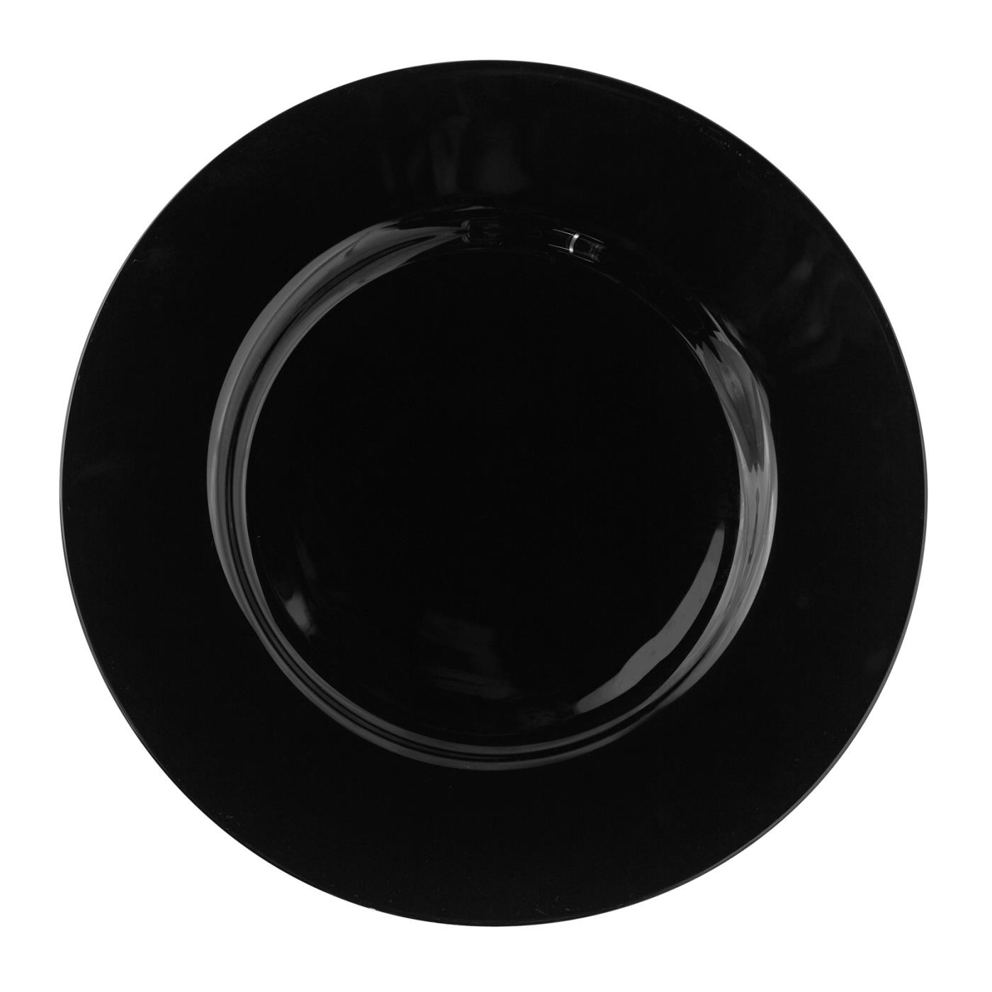Black Rim Collection -  Black Rim Lunch Plate 9.75"
