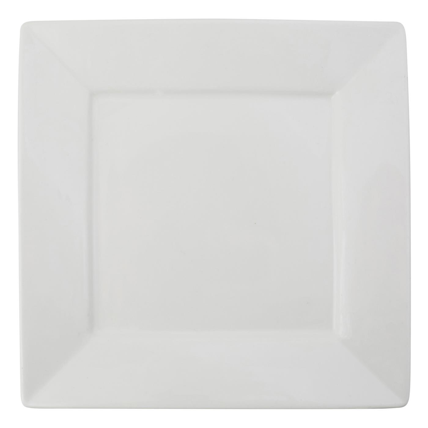 White Square Chop Plate