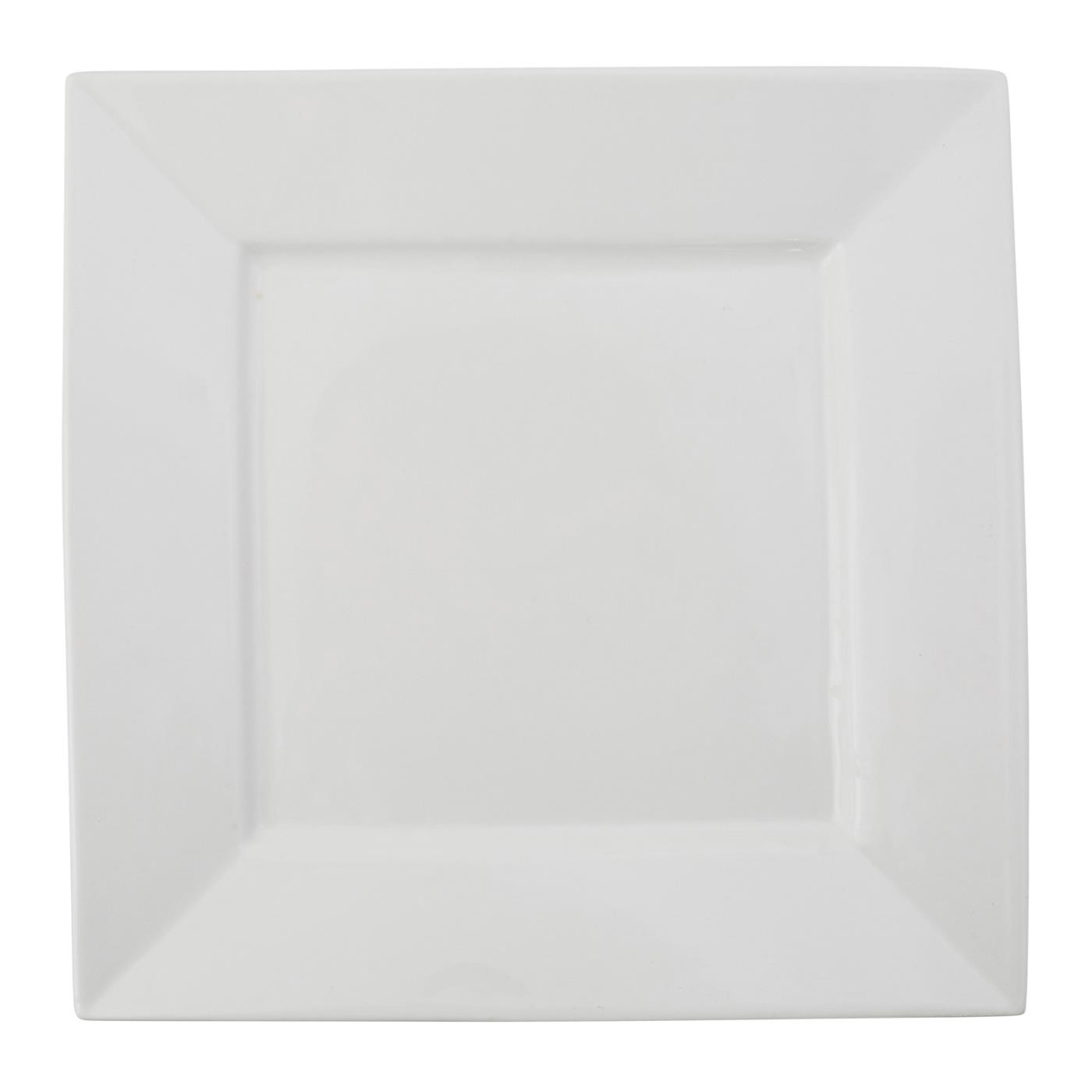 White Square Dinner Plate 10