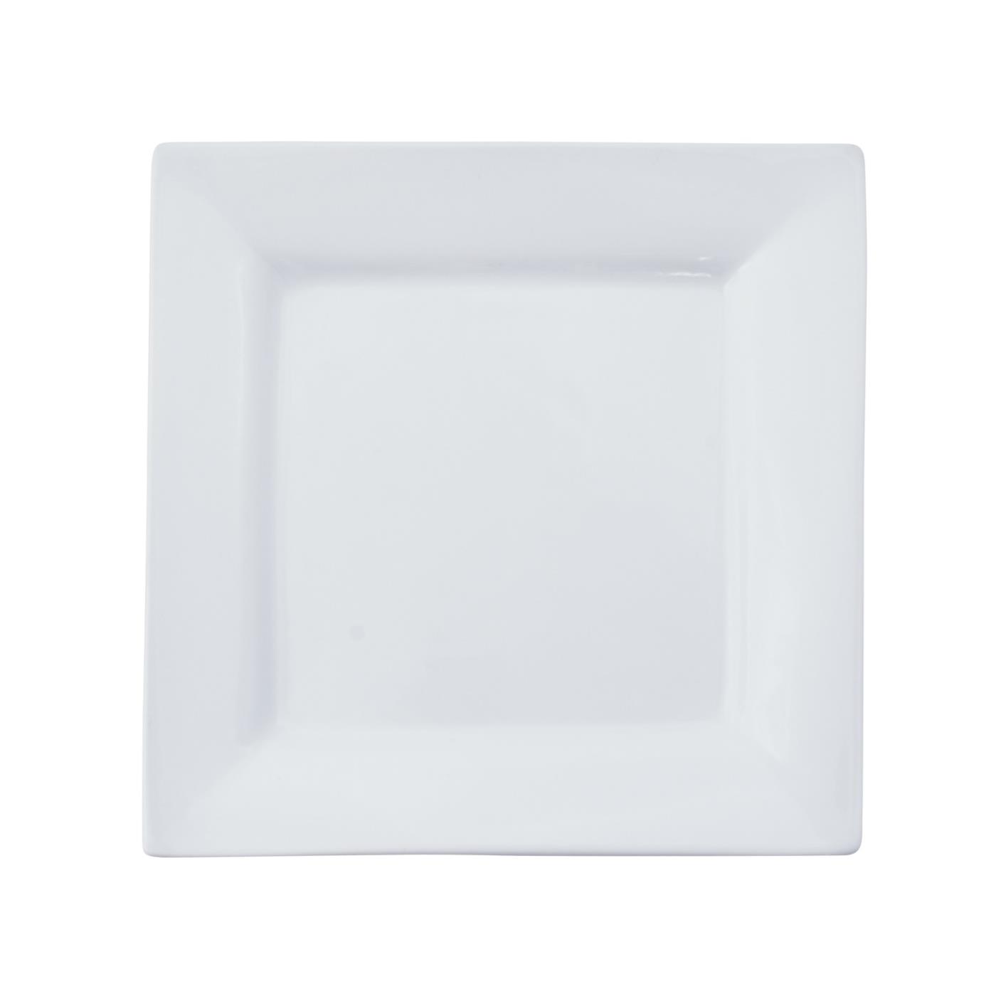 White Square Salad Plate 8.5