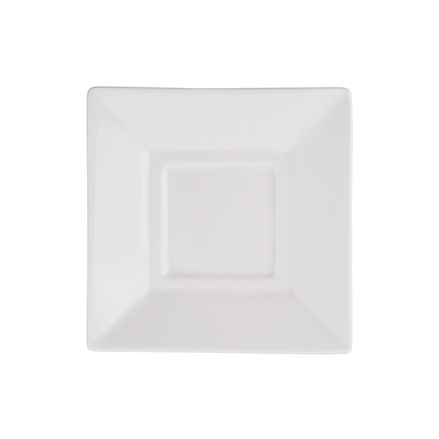 White Square Saucer 5