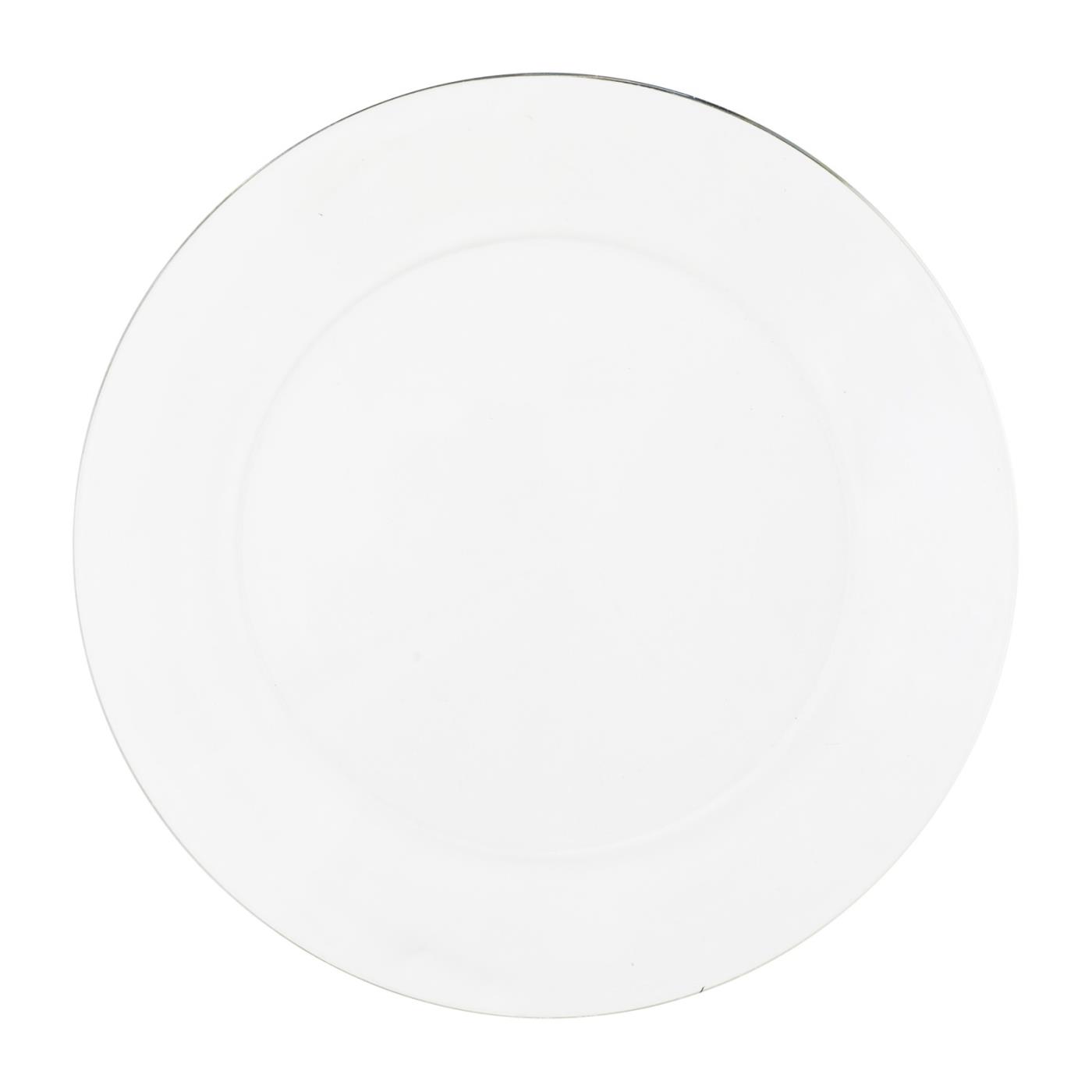 Clear Glass Lunch Plate 9