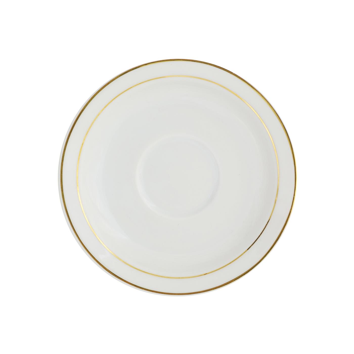 Estate Gold Demi Saucer 4.5