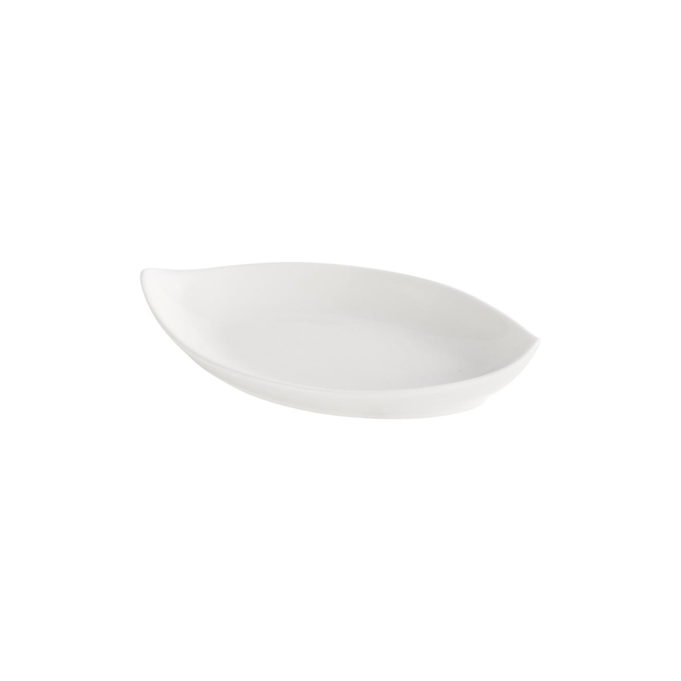Ceramic Oval Point Tip Tasting Dish - Ceramic Oval Point Tip Tasting Dish 5"