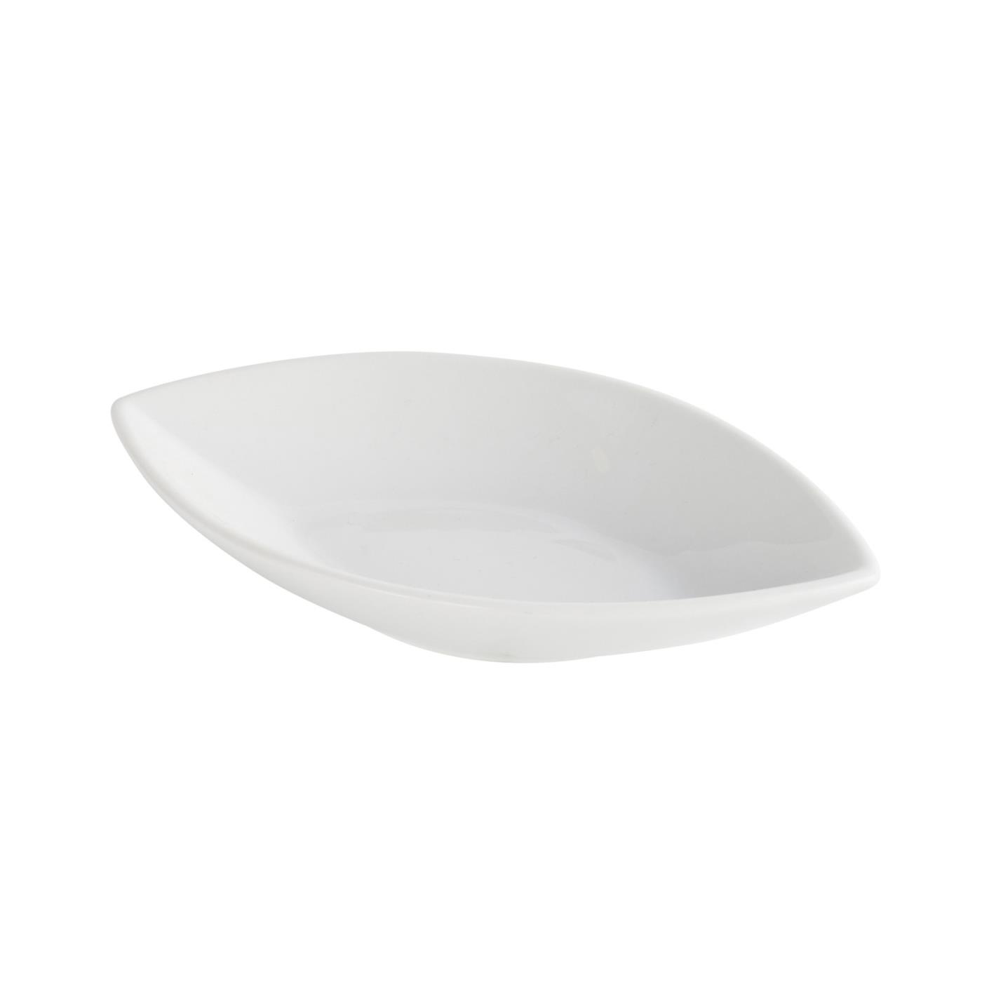Ceramic Oval Point Tip Tasting Dish - Tasting Dish 6.5"
