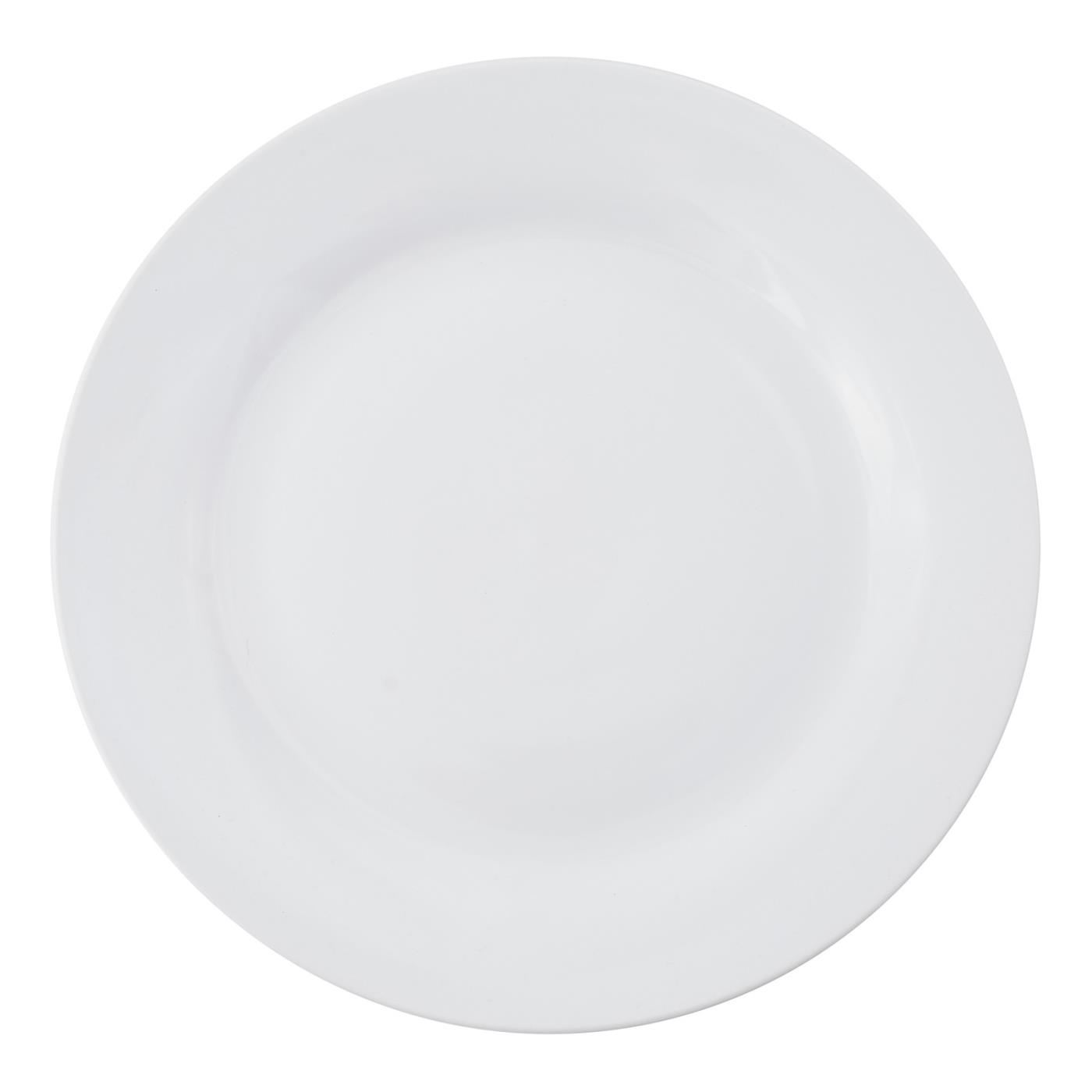 White Rim Dinner Plate 10.5