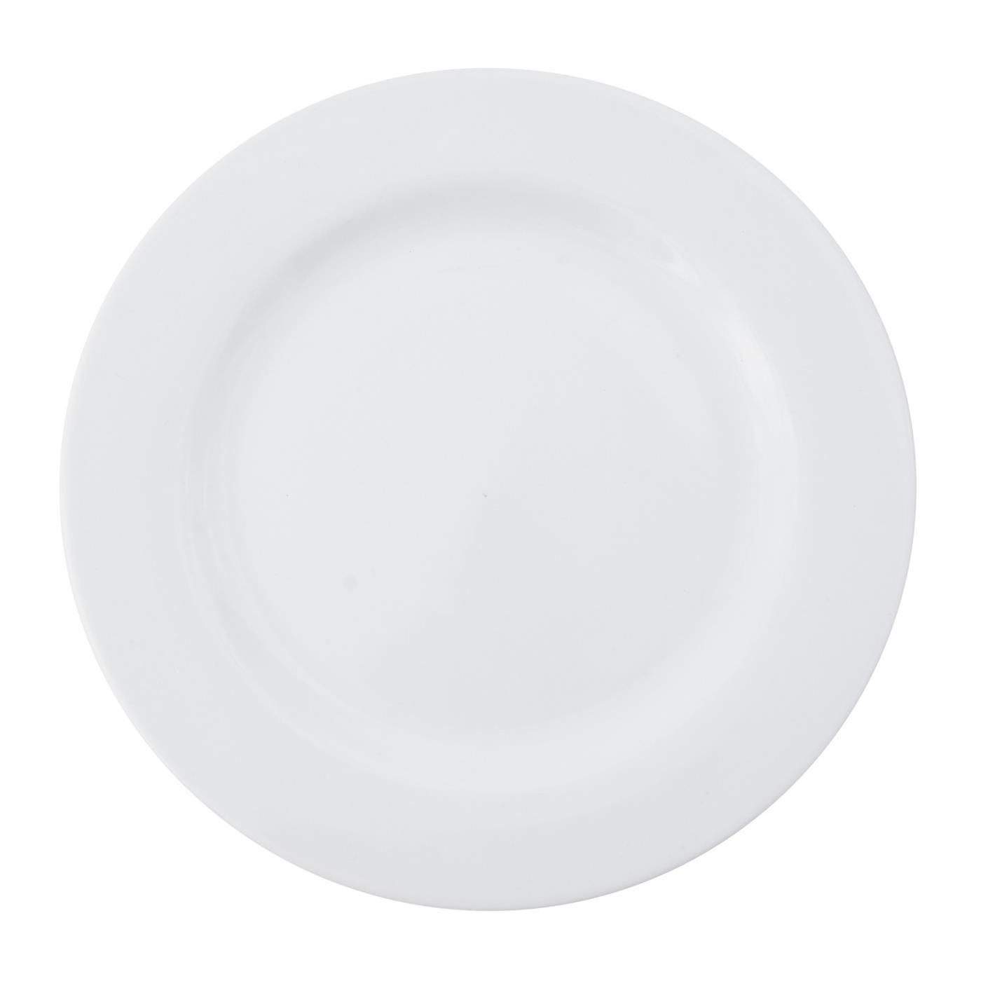 White Rim Lunch Plate 9"