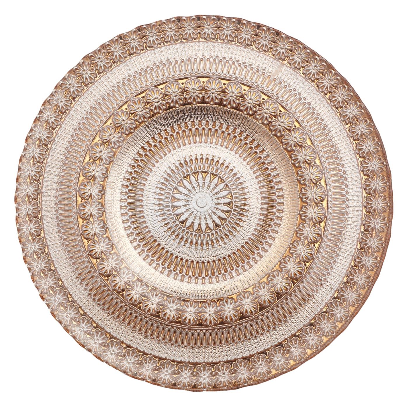 Rose Gold Moore Glass Charger - 13"