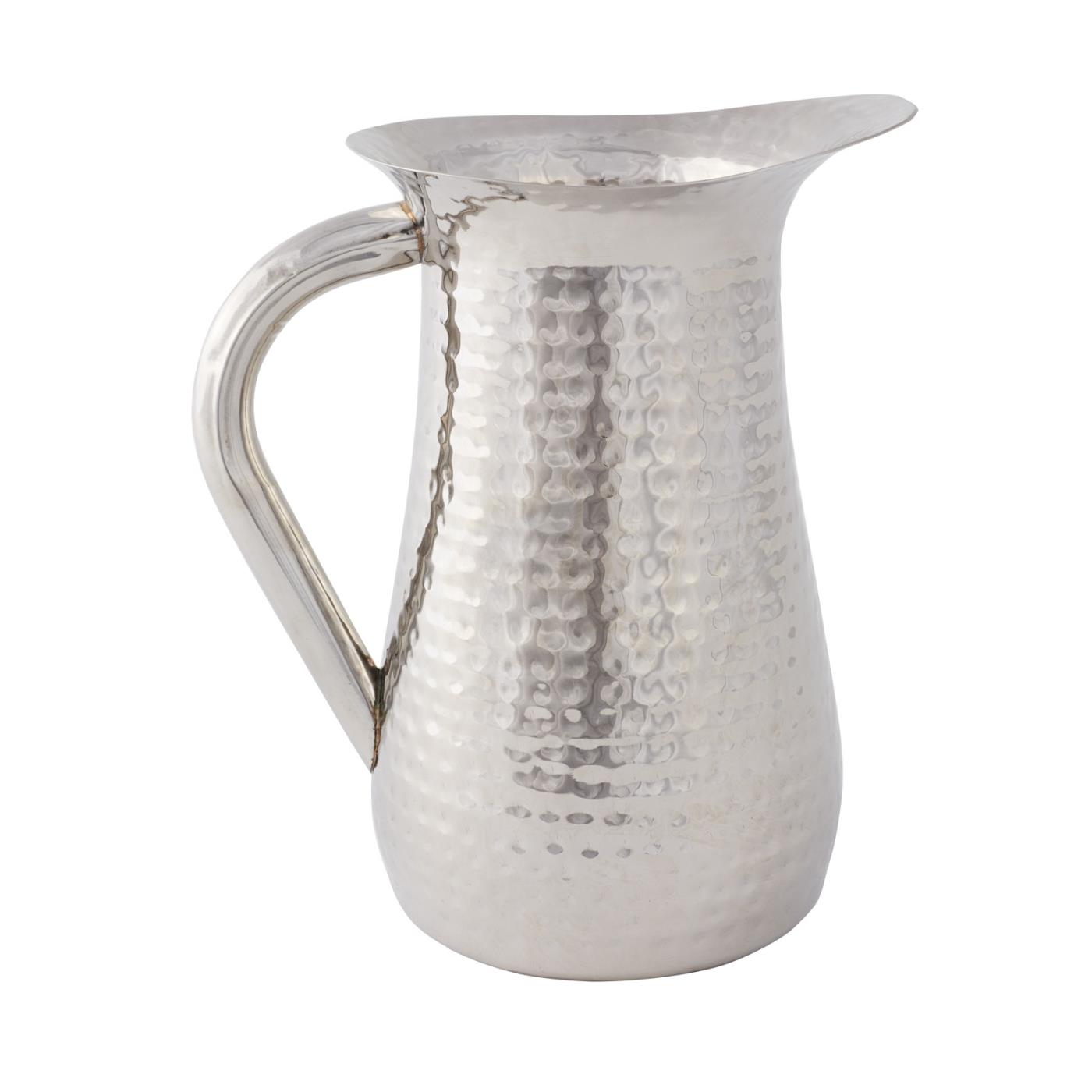 Silver Hammered Pitcher 48oz