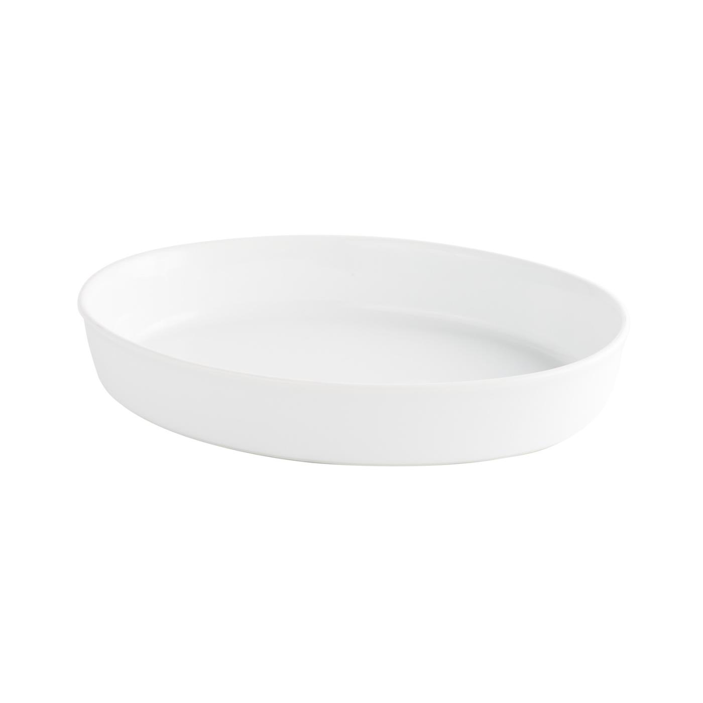 White Ceramic Oval Casserole Dish - 8.75" x 12.5"