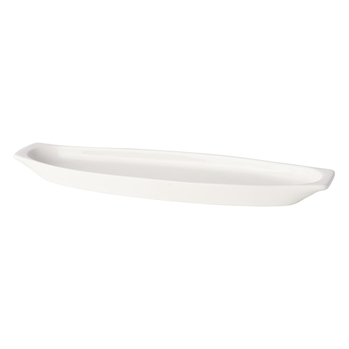 White Grissini Oval Bread Tray 17