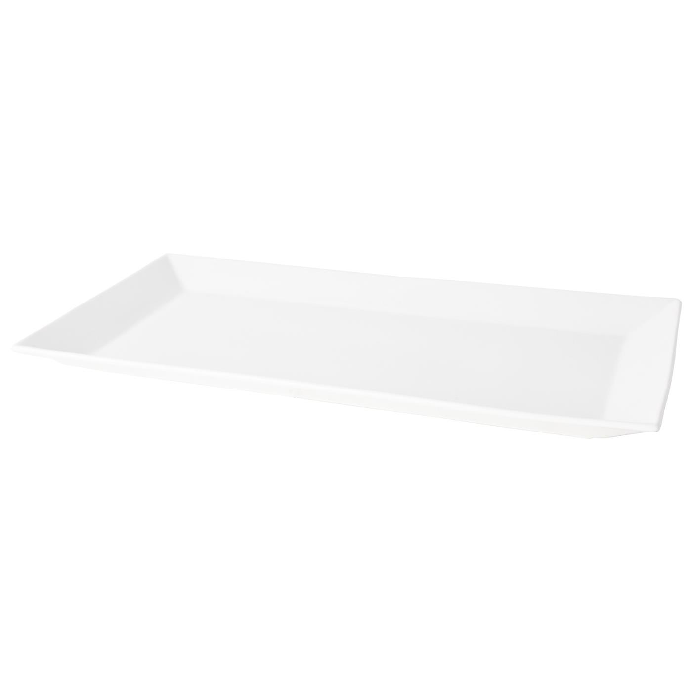 White Ceramic Rectangular Platter - 20" x 10.5"