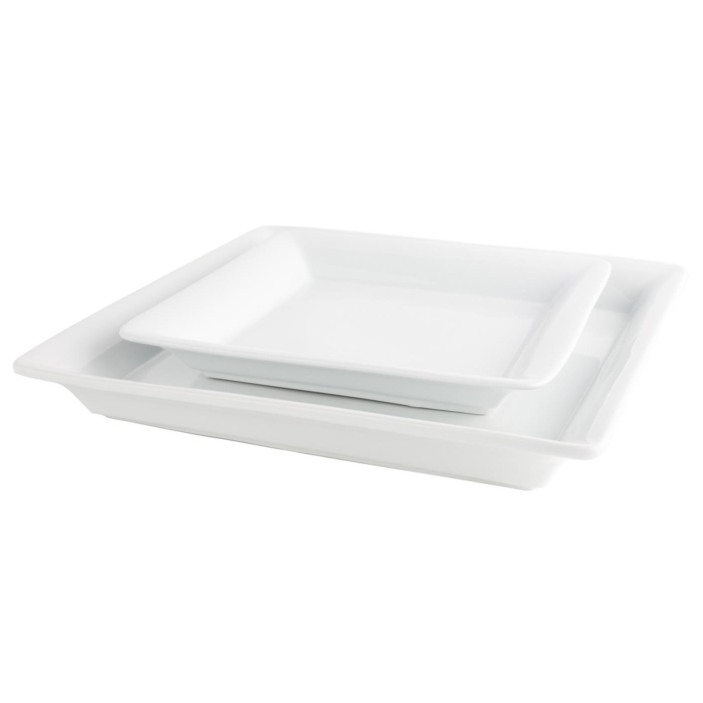 White Ceramic Square Platter