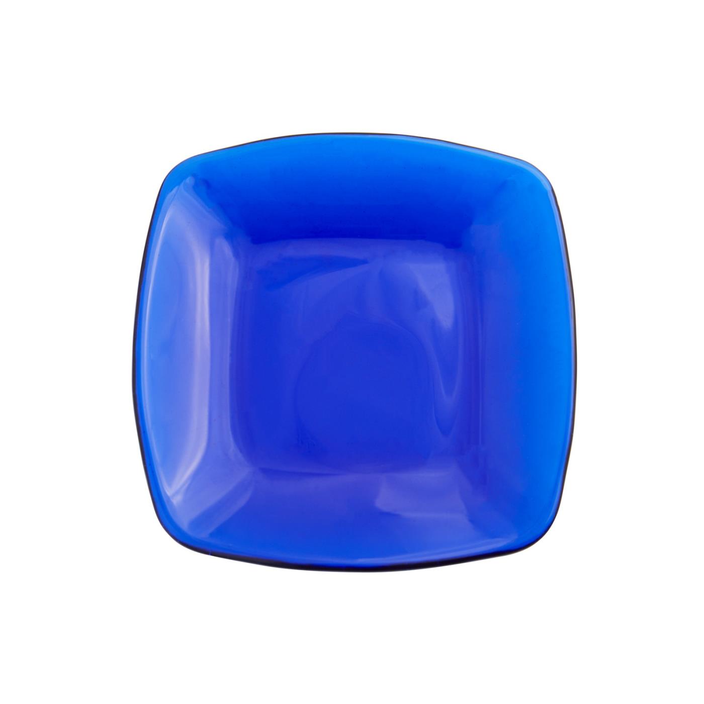 Quadrato Glass Plate 5.5" - Cobalt