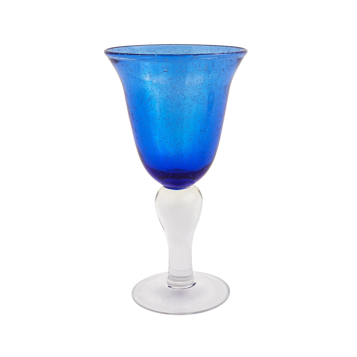 Cobalt Iris Goblet