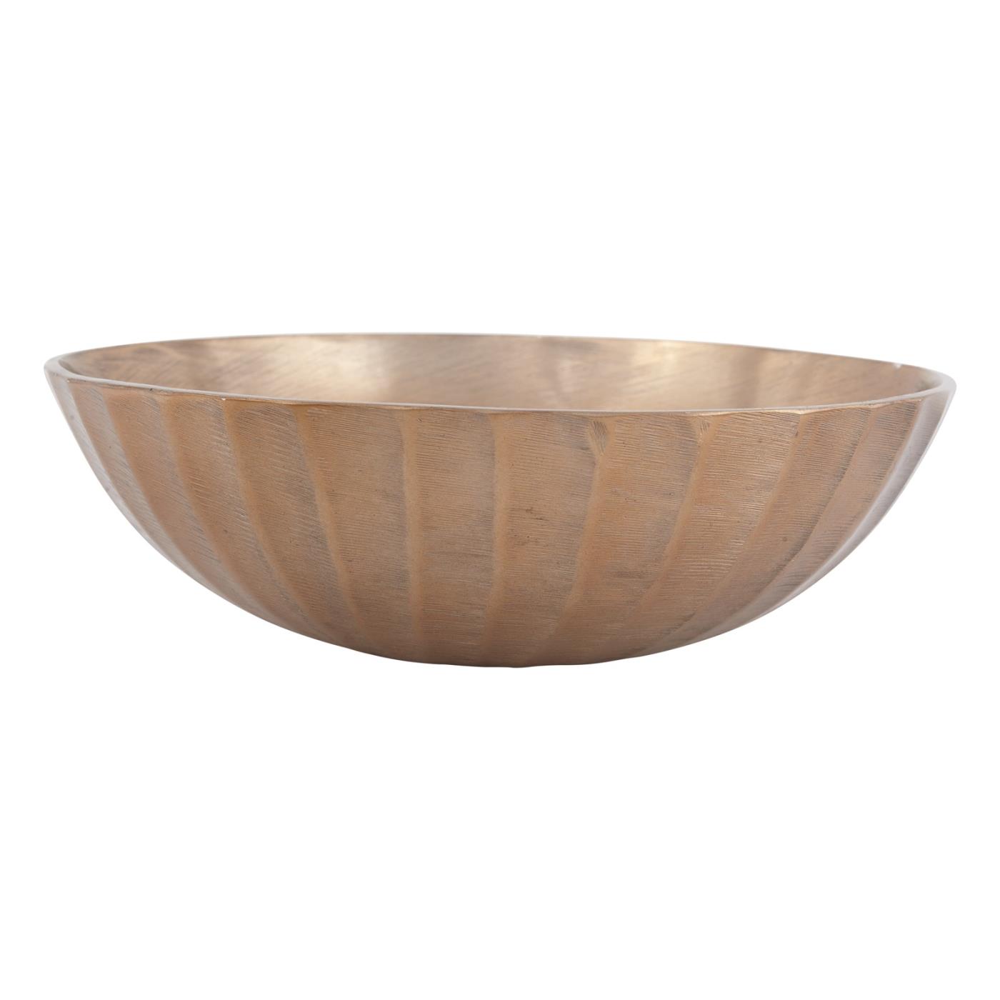 Brushed Gold Ripple Bowl