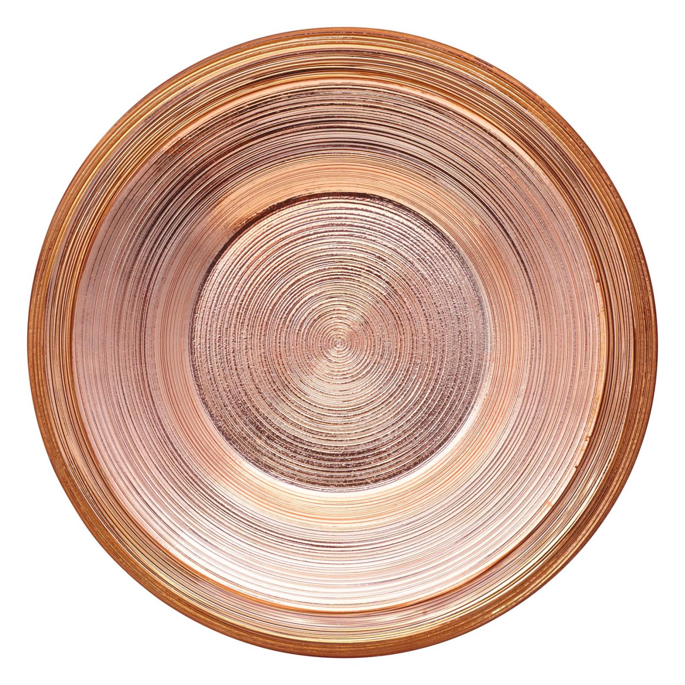 Copper Ring Glass Charger - 11.5