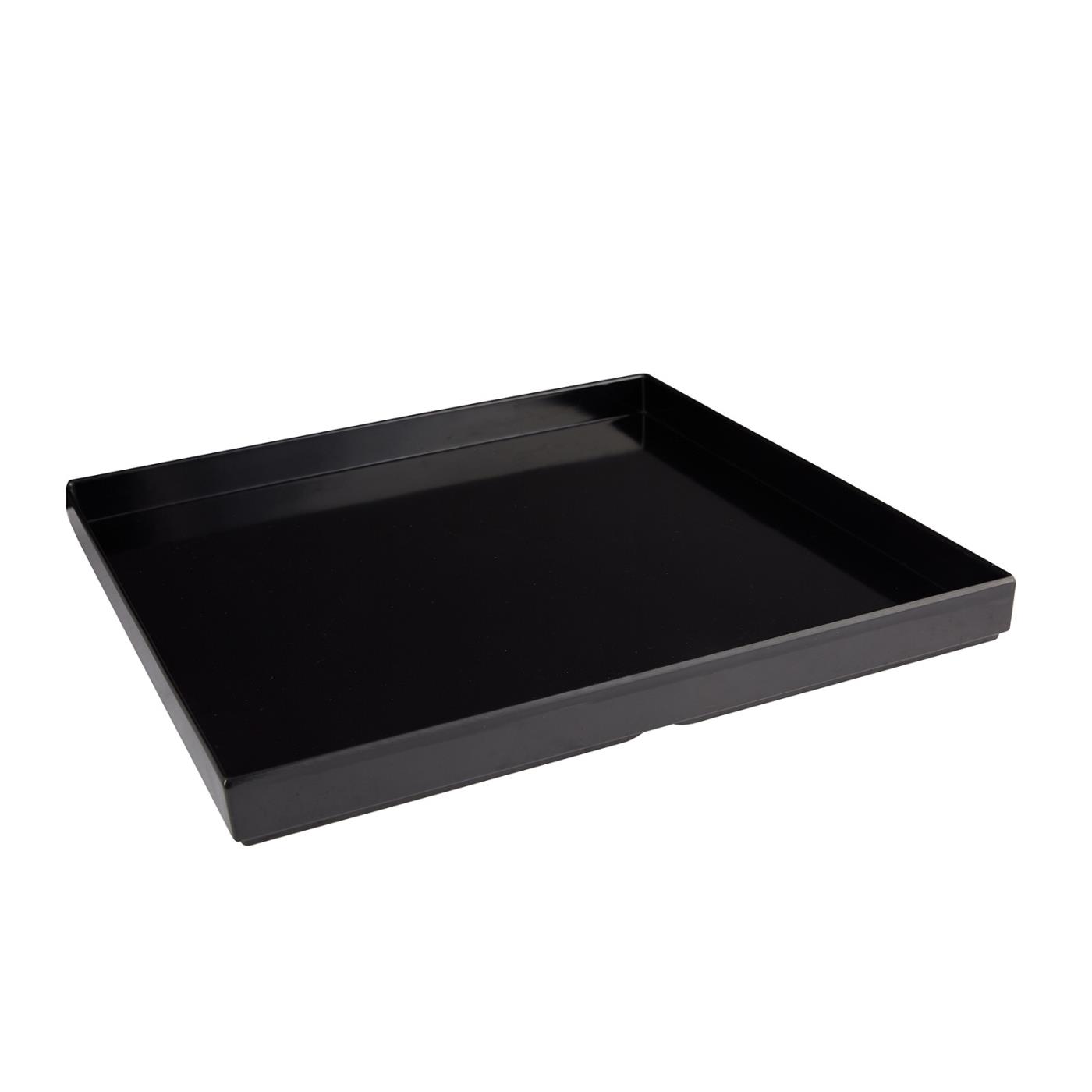 Black Melamine Square Tray 13