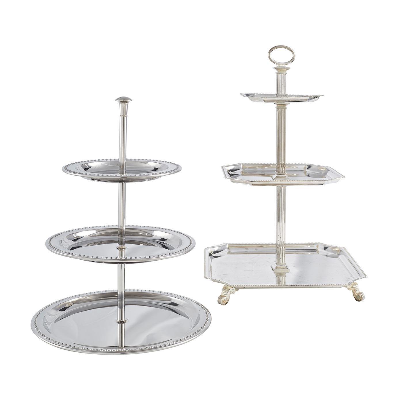 Silver Beaded 3 Tier Stand Als Nyc Sdpr Nj Silver Beaded 3 Tier Stand Als Nyc Sdpr Nj