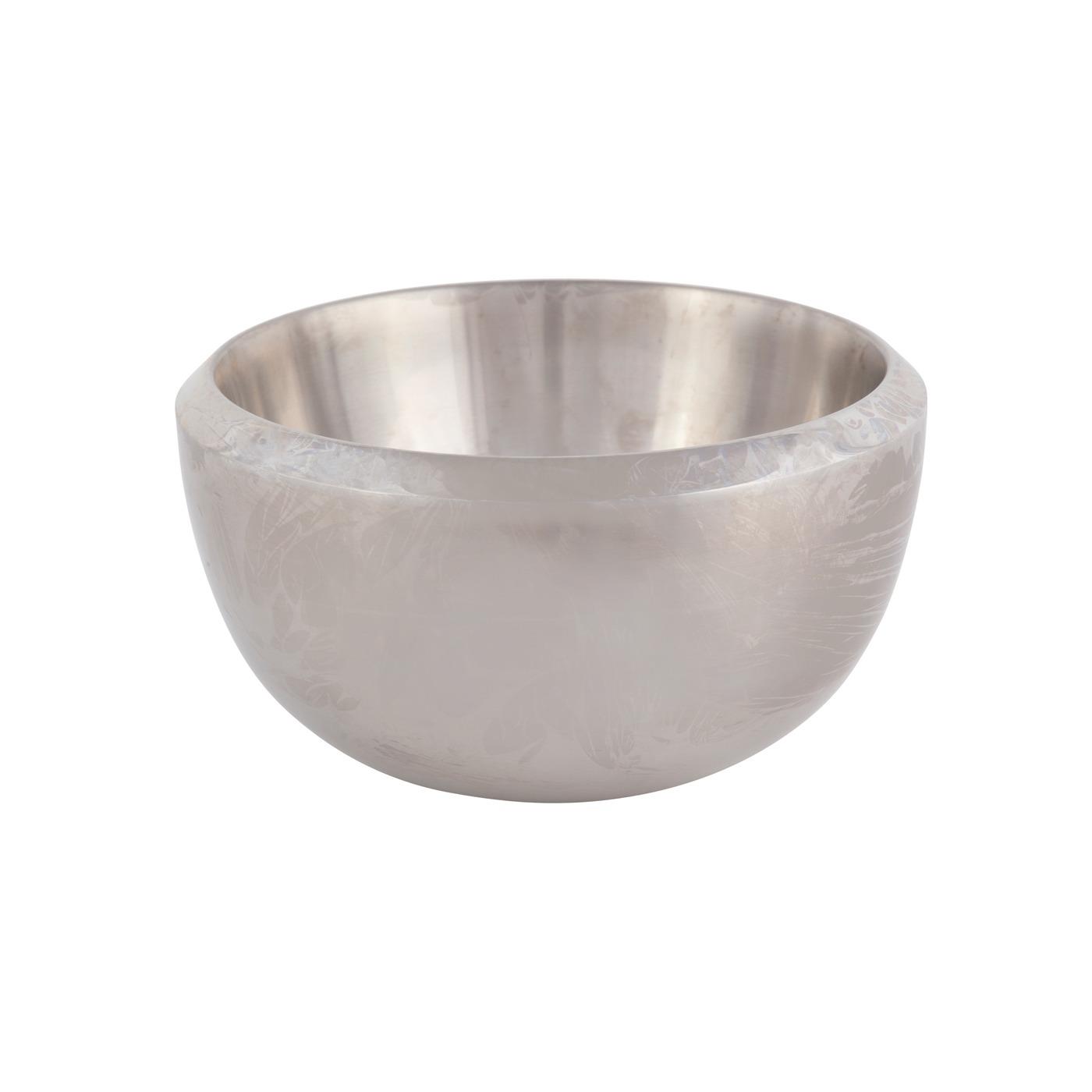 Stainless Steel Round Double Wall Bowl - 8"
