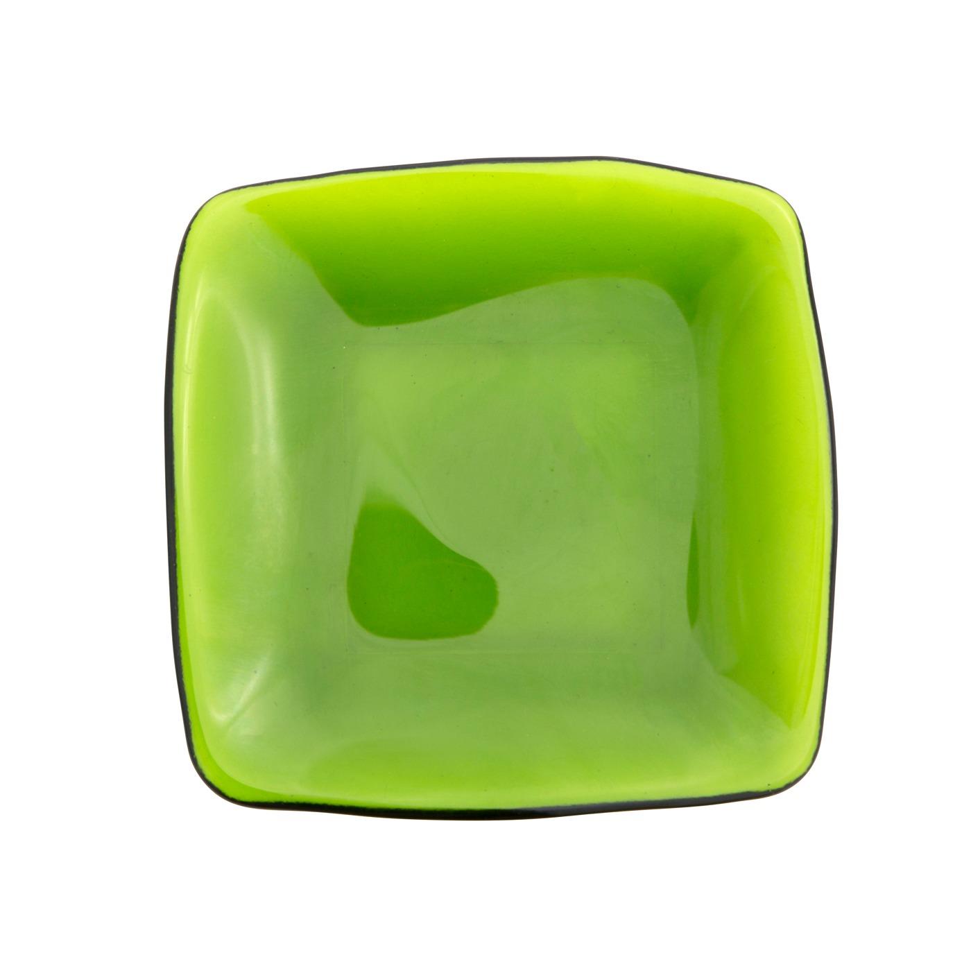 Quadrato Glass Plate 5.5" - Olive