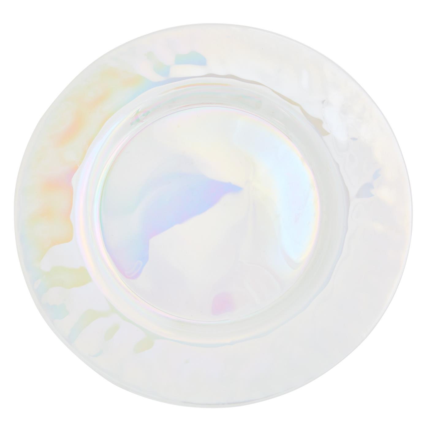 Pearlescent Glass Charger