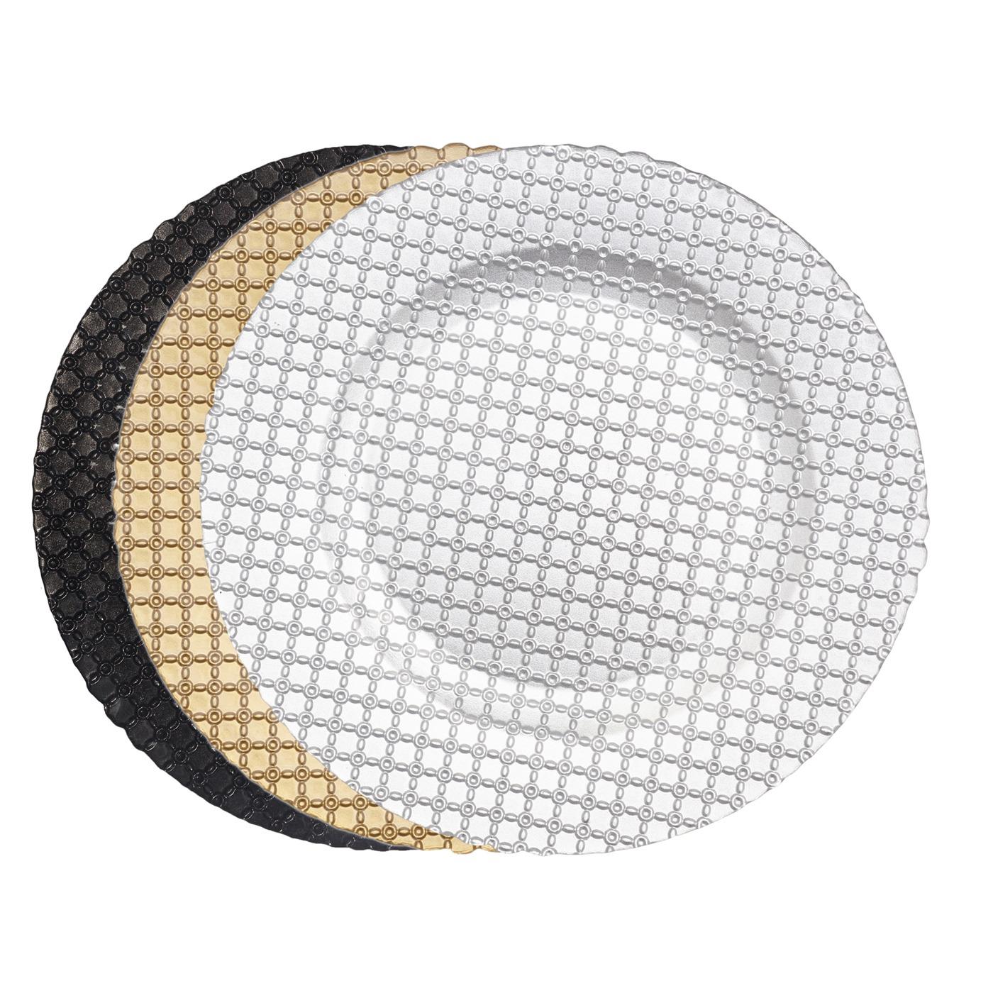 Lattice Glass Charger - Gold 13