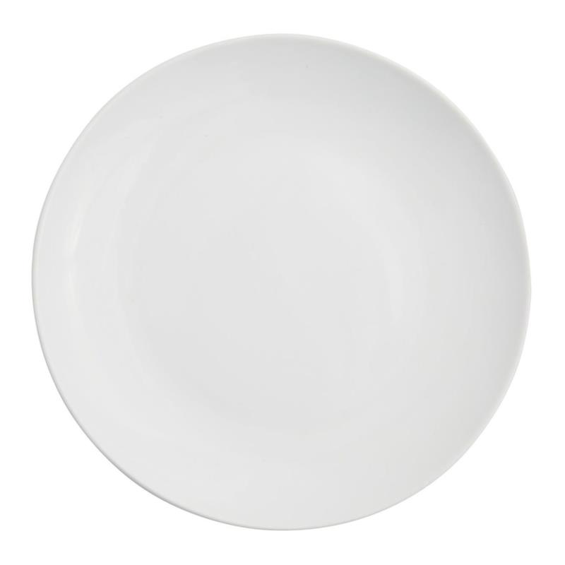 White Coupe Salad Plate 8.25