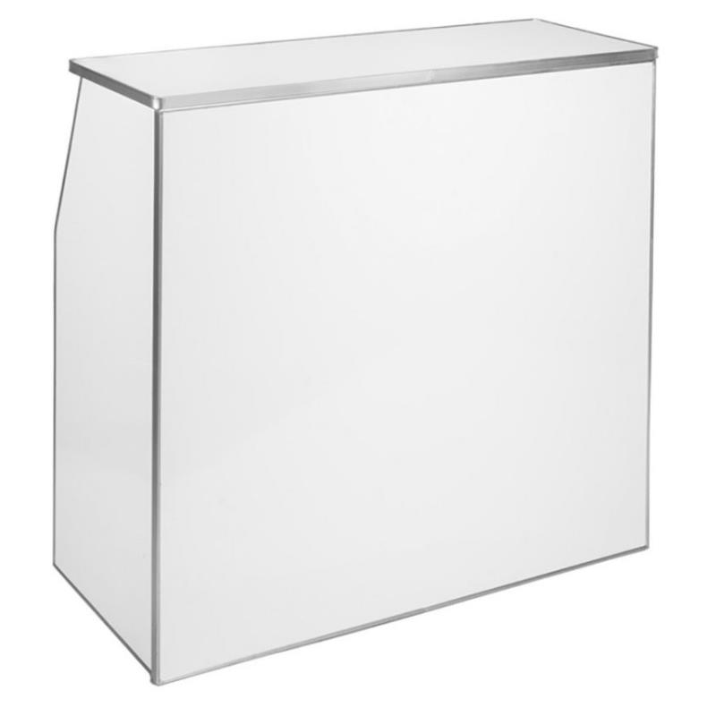 Front of Portable Bar - White