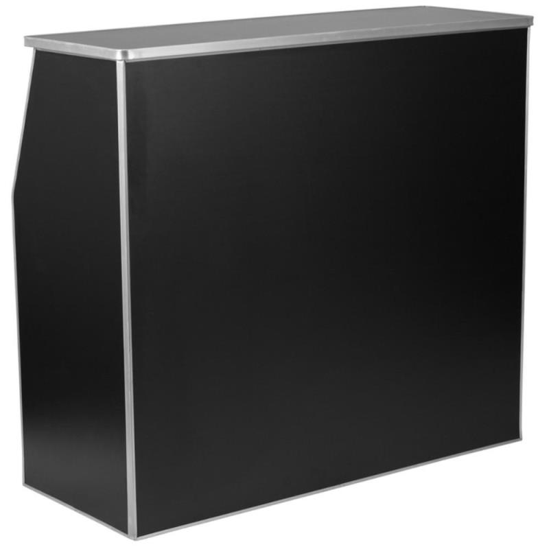 Front of Portable Bar - Black