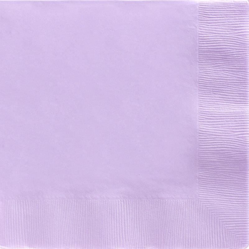 Paper Cocktail Napkins-Box of 100 - Lavender