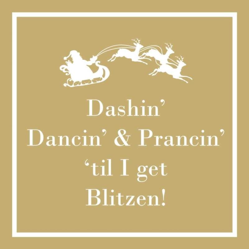 Dashin' Dancin' & Prancin' Paper Cocktail Napkins