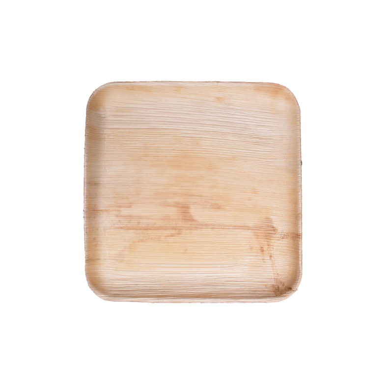 Palm Leaf Square Plate - 10"x10" Plate - 25/Pack