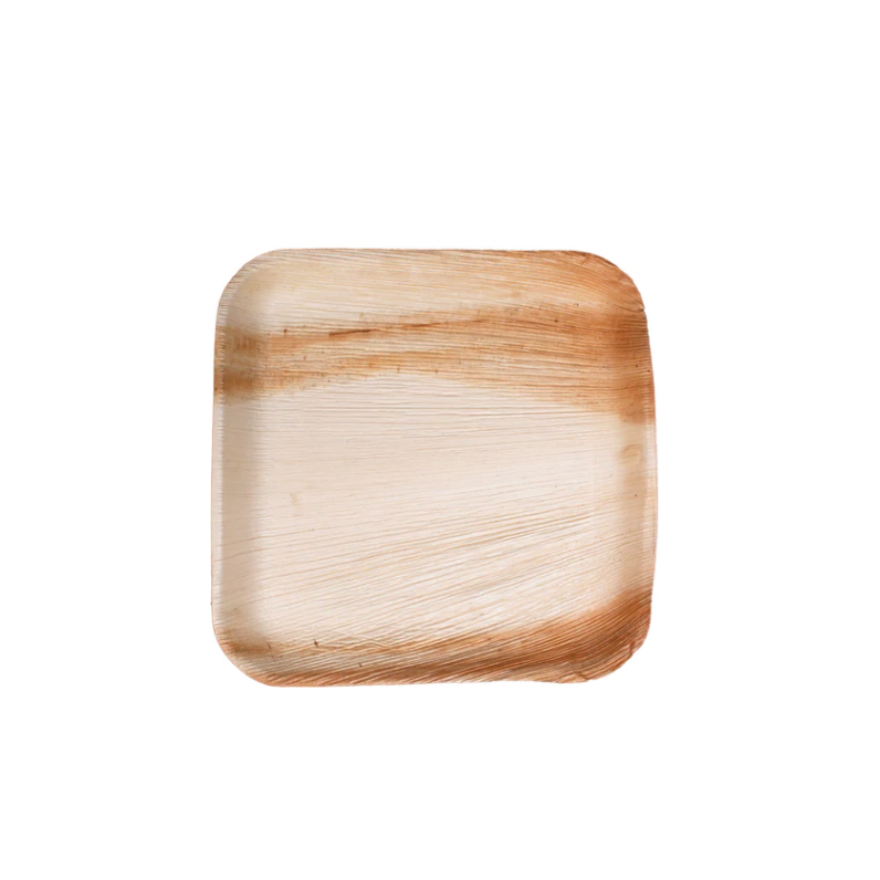 Palm Leaf Square Plate - 8" x 8" Plate - 25/Pack