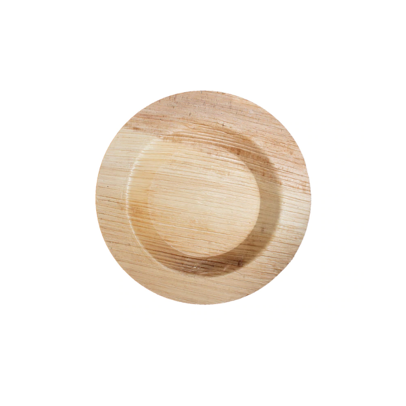 Palm Leaf Round Plate - 9" Round Plate  - 25/Pack